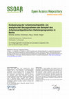 Research paper thumbnail of Evaluierung der Arbeitsmarktpolitik: ein analytischer Bezugsrahmen am Beispiel des Arbeitsmarktpolitischen Rahmenprogramms in Berlin