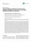 Research paper thumbnail of Artificial Intelligence and Big Data: The Advent of New Pedagogy in the Adaptive E-Learning System in the Higher Educational Institutions of Saudi Arabia