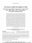 Research paper thumbnail of The increase in global HIV epidemics in MSM