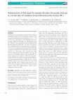 Research paper thumbnail of Substitution of fish meal by sesame oil cake (Sesamum indicum L.) in the diet of rainbow trout (Oncorhynchus mykiss W.)