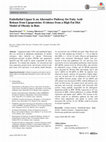 Research paper thumbnail of Endothelial Lipase Is an Alternative Pathway for Fatty Acid Release from Lipoproteins: Evidence from a High Fat Diet Model of Obesity in Rats