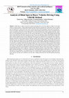 Research paper thumbnail of Analysis of Blind Spot in Heavy Vehicles Driving Using VIKOR Method