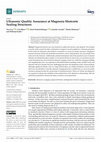 Research paper thumbnail of Ultrasonic Quality Assurance at Magnesia Shotcrete Sealing Structures