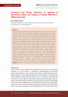 Research paper thumbnail of Governance and Poverty Reduction: An Appraisal of Government Policies and Programs of Poverty Reduction in Nigeria (2015-2019