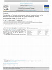 Research paper thumbnail of Corrigendum to “National environmental limits and footprints based on the Planetary Boundaries framework: The case of Switzerland” [Global Environmental Change 52 (2018) 49–57]