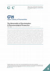 Research paper thumbnail of The Abnormality of Discrimination: A Phenomenological Perspective