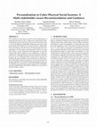 Research paper thumbnail of Personalisation in Cyber-Physical-Social Systems: A Multi-stakeholder aware Recommendation and Guidance