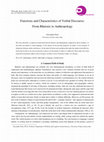 Research paper thumbnail of Functions and Characteristics of Verbal Discourse: From Rhetoric to Anthropology in "Philosophy Study", vol. 12, n.10, 2022