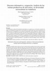 Research paper thumbnail of Discurso informativo y migración. Análisis de las rutinas productivas de televisión y la diversidad sociocultural en Andalucía