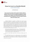 Research paper thumbnail of How to Live in a Hostile World