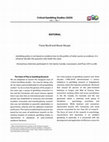 Research paper thumbnail of Editorial, Volume 1, Issue 1