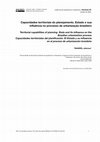 Research paper thumbnail of Capacidades territoriais do planejamento. Estado e sua influência no processo de urbanização brasileiro