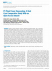 Research paper thumbnail of PV Plant Power Nowcasting: A Real Case Comparative Study With an Open Access Dataset