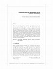 Research paper thumbnail of Framing the news: an ethnographic view of financial newswriting