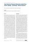 Research paper thumbnail of Stone Tools from Prehistoric Mining Sites in North Tyrol, Austria: Typology - Terminology - Material Properties