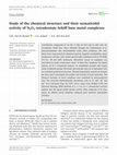 Research paper thumbnail of Study of the chemical structure and their nematicidal activity of N 2 O 2 tetradentate Schiff base metal complexes