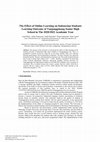 Research paper thumbnail of The Effect of Online Learning on Indonesian Students Learning Outcome of Tanjungpinang Senior High School in The 2020/2021 Academic Year