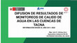 Research paper thumbnail of DIFUSION RESULTADOS DESDE 2011 AL