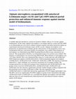 Research paper thumbnail of Alginate microspheres encapsulated with autoclaved Leishmania major (ALM) and CpG-ODN induced partial protection and enhanced immune response against murine model of leishmaniasis