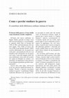 Research paper thumbnail of 2022 Enrico Bianchi "Come e perché studiare la guerra. Il contributo della Biblioteca militare italiana di Varallo