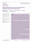 Research paper thumbnail of Geodesic path differences in neural networks in the Alzheimer's disease connectome project