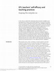 Research paper thumbnail of EFL teachers' self-efficacy and teaching practices