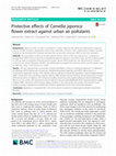 Research paper thumbnail of Protective effects of Camellia japonica flower extract against urban air pollutants