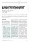 Research paper thumbnail of An Efficient Means to Mitigate Skin Inflammaging by Inhibition of the NLRP3 Inflammasome and Nfkb Pathways: A Novel Epigenetic Mechanism