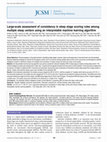 Research paper thumbnail of Large-scale assessment of consistency in sleep stage scoring rules among multiple sleep centers using an interpretable machine learning algorithm