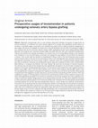 Research paper thumbnail of Preoperative usages of levosimendan in patients undergoing coronary artery bypass grafting