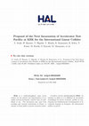 Research paper thumbnail of Proposal of the Next Incarnation of Accelerator Test Facility at KEK for the International Linear Collider