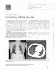 Research paper thumbnail of Pneumothorax and deep sulcus sign