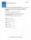 Research paper thumbnail of Attitudes towards passwords sharing in cohabiting partners