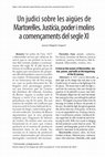 Research paper thumbnail of Un judici sobre les aigües de Martorelles. Justícia, poder i molins a començaments del segle XI