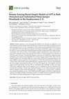 Research paper thumbnail of Remote Sensing Based Simple Models of GPP in Both Disturbed and Undisturbed Piñon-Juniper Woodlands in the Southwestern U.S