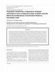 Research paper thumbnail of Population tendencies of Blackbuck Antilope cervicapra in four consecutive years at Basur Amruth Mahal Kaval Blackbuck Conservation Reserve, Karnataka, India