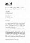 Research paper thumbnail of Thaís Folgosi, Felipe Abramowictz e Mateus Araújo. "Cineastas de Invenção no Exílio Londrino - Uma entrevista a Laurie Gane". Aniki, Vol. 10, n.1, 2023, p.223-245.