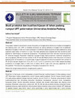 Research paper thumbnail of Studi produksi dan kualitas hijauan di lahan padang rumput UPT peternakan Universitas Andalas Padang