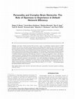 Research paper thumbnail of Personality and complex brain networks: The role of openness to experience in default network efficiency