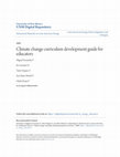 Research paper thumbnail of Climate change curriculum development guide for educators