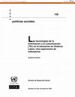 Research paper thumbnail of Las tecnologías de la información y la comunicación (TIC) en educación en América Latina: una exploración de indicadores