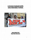 Research paper thumbnail of La Corriente Estudiantil del MPL: Lucha, Universidad y Territorio.