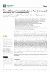 Research paper thumbnail of Views of Moroccan University Teachers on Plant Taxonomy and Its Teaching and Learning Challenges