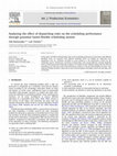 Research paper thumbnail of Analyzing the effect of dispatching rules on the scheduling performance through grammar based flexible scheduling system