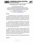 Research paper thumbnail of SOCIOLOGÍA DE LA EDUCACIÓN