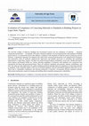 Research paper thumbnail of Evaluation of compliance of concreting materials to standards in building projects in Lagos State, Nigeria