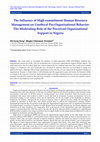 Research paper thumbnail of The Influence of High-commitment Human Resource Management on Unethical Pro-Organizational Behavior: The Moderating Role of the Perceived Organizational Support in Nigeria