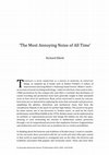 Research paper thumbnail of 'The Most Annoying Noise of All Time'