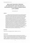 Research paper thumbnail of Brilliant Disguises: Persona, Autobiography and the Magic of Retrospection in Bruce Springsteen’s Late Career