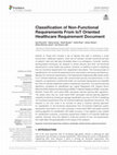 Research paper thumbnail of Classification of Non-Functional Requirements From IoT Oriented Healthcare Requirement Document